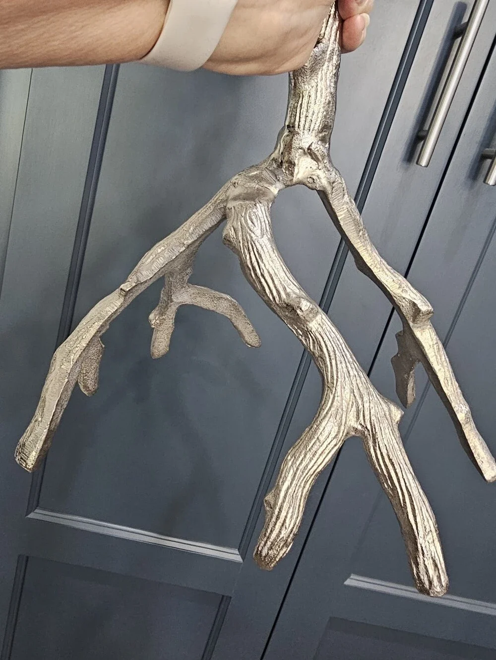 Metal Tree Branch Candelabra
